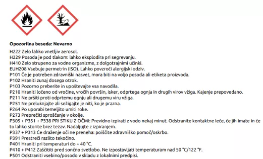 Varnostni list